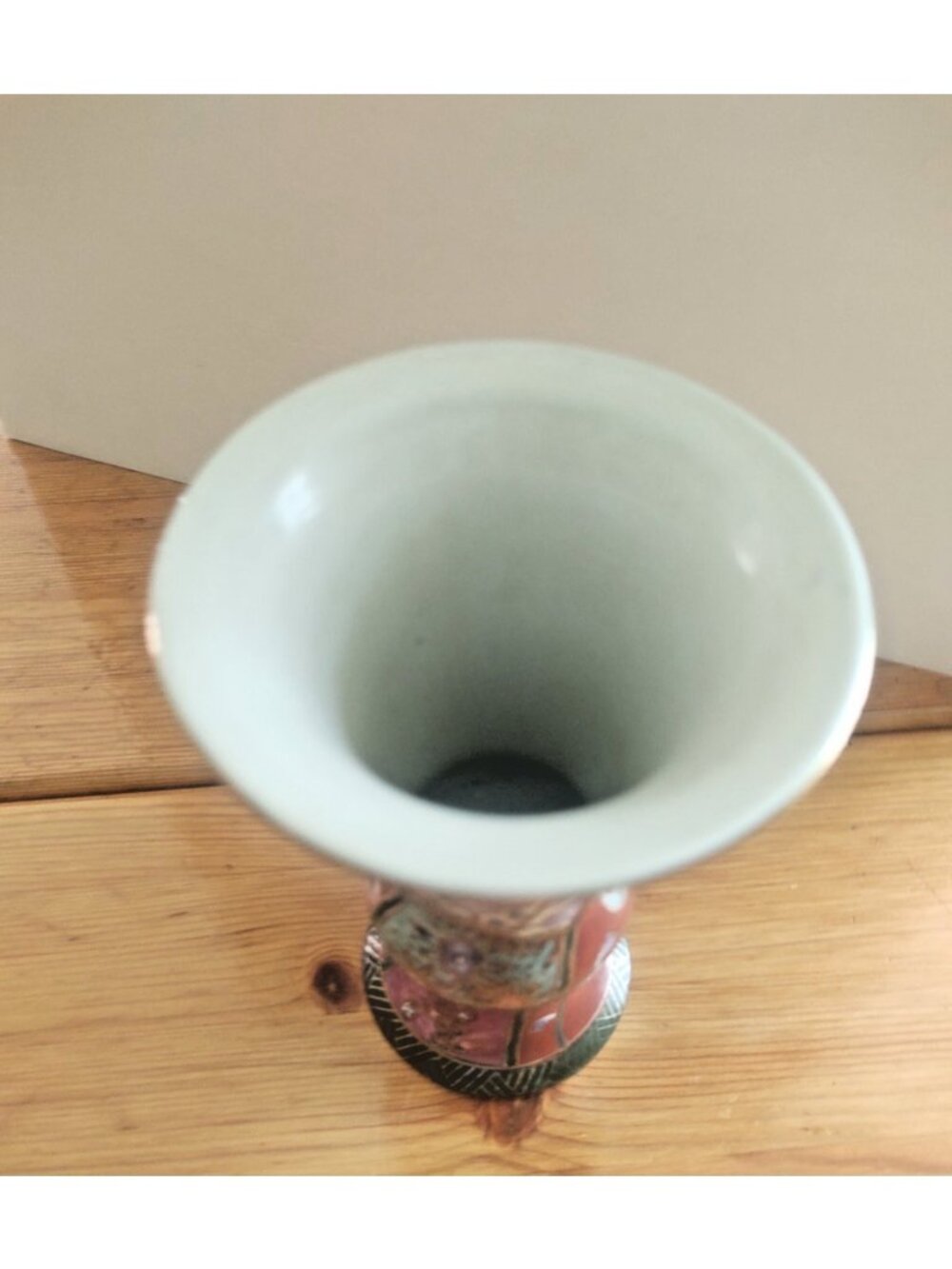 Vintage Maruni Japan hand Painted Floral Vase 6 1/4" Gold Gilded - Picture 8 of 15